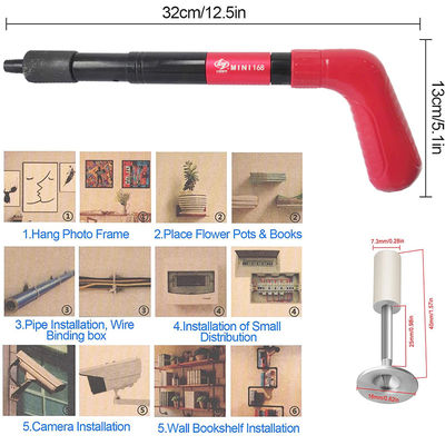 330mm 13 &quot;lengte stil plafond bevestigingsinstrument met mini punch en beton nagelpistool