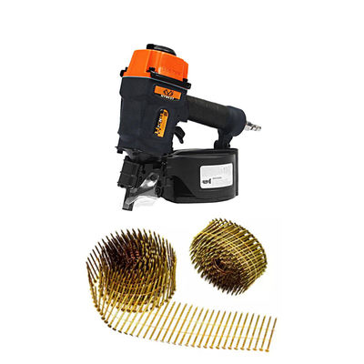 Industriële kwaliteit HYBEST HPCN55 Pneumatische krachtspoel Nagelpistool voor staal en kunststof