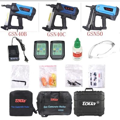 Krachtige Toua GSN50 Gas aangedreven spijkerpistool Pneumatische spijkerverstelbare elektrische gereedschappen