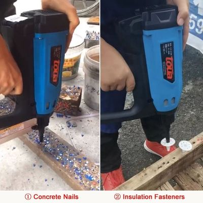 Op maat gemaakte ondersteuning 2 in 1 Gas Nailer voor betonnen en isolatie prestaties