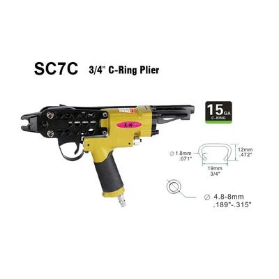 1.74kg Pneumatische SC7C 15GA 3/4' C-Ring Plier voor en Customized Support OEM
