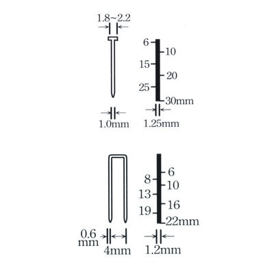 2000W elektrische gereedschappen elektrische stapler pistool stapel 10-30mm 1,6 kg 2 in 1 framing tacker