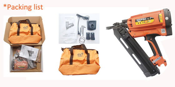 34° Framing Timber Electric Nail Gun for Gas Nailer Snelheid minder dan 1500/dag Draagbaar