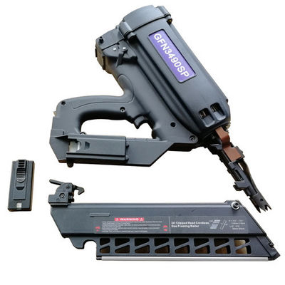 Krachtige 34 graden gas framing Nailer voor Max Nail Length van 2 1/2IN en Fast Charging