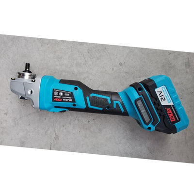 115 mm elektrische hoekfreesmachine met 21 V lithium-ionbatterij en 6000/7000/8500 rpm frequentie