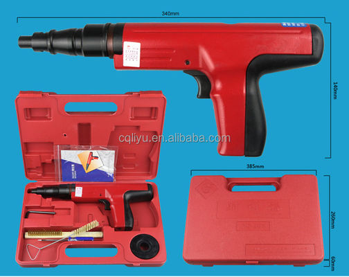 NS301 Semi-Automatisch Poeder Geactiveerd Nagelpistool Kit Staal Constructie Voor 3 1/2 inch Nagels