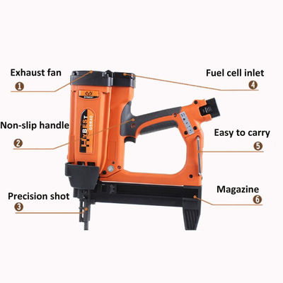 30-Nail Magazine Capaciteit Gas Beton Nailer GSR40 Ideaal voor bouwprojecten