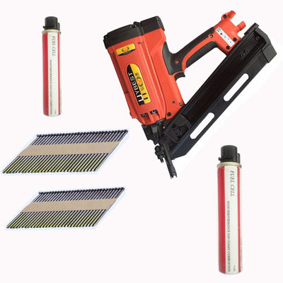 378*374*110mm 30-34 graden draadloze gas framing Nailer Kit voor maximale nagel lengte 3 1/2in