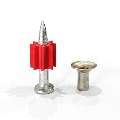 Algemene hoofddiameter 25 mm Staalpoeder geactiveerde betonnen schietnagels met 4 mm schank