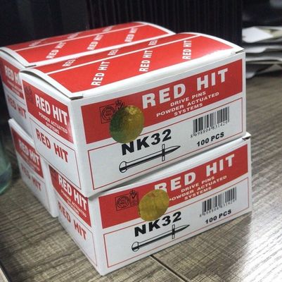 Beton Nail RED HIT 6.8*11 Krachtbelastingen en NK32 aandrijflijnen met platte kop