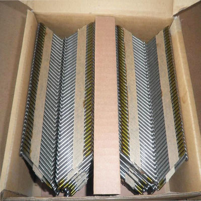 Zilverwit zink gecoate framing gecollecteerde strip nagels voor draad gauge in bulk 2.87-3.3mm
