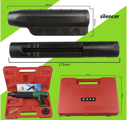 Silent Black Green Powder Nail Gun met 2,2 kg capaciteit en geluidsreductie