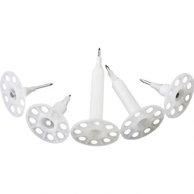 3.7 mm Sjangediameter Platkop Stalen isolatie spijkers voor isolatie muur installatie