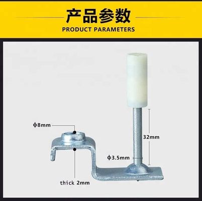 6 mm Hole Diameter Decorative Drive Pin Shoot Nail met M8 Plafondclip Plafondbevestigingen