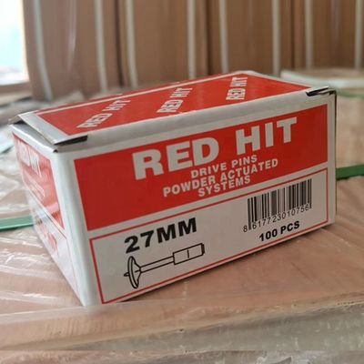 ISO-standaard dubbelbasispoeder geïntegreerde spijkers 27 mm brandspikken voor mini-plafond artefact
