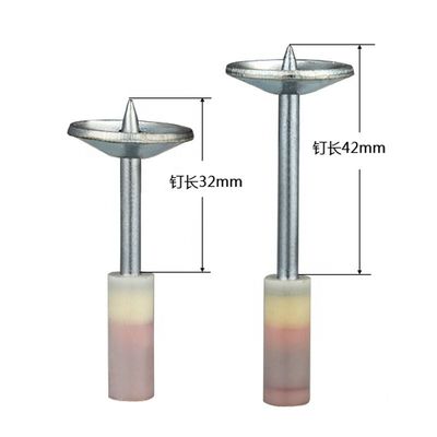 100pcs 27mm ijzeren ronde stalen spijkers voor mini spijkers geweer 7,3mm vast geblokkeerd plafond artefact