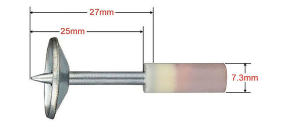 Metalen wasmachine Dia. 15,6 mm geïntegreerde plafond bevestigingen voor beton en kanon spijkers