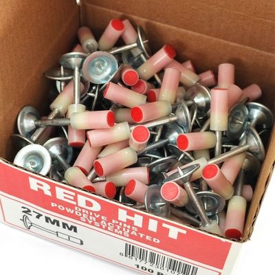 Metalen wasmachine Dia. 15.6mm 27mm Mini Plafondnagels voor snel betonnen muur bevestiging apparaat
