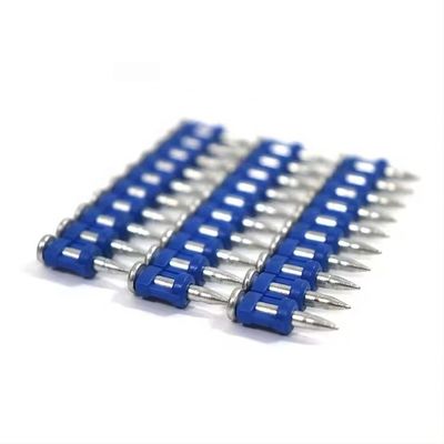 Gas aangedreven nagelpistool Plastic Collated 3.0 * 22mm Beton nagels met aangepaste kleur