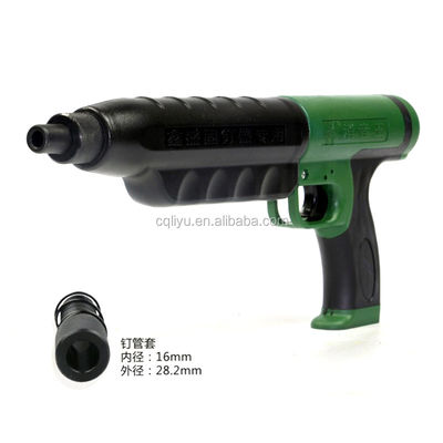 Metalen automatische uitwerpsel Reset schietpistool Nagel Fixing pistool in groen en zwart