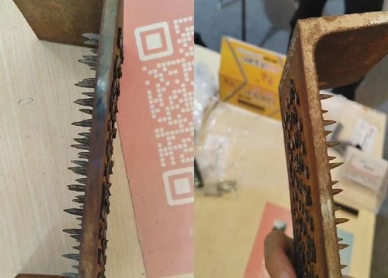 Gecollateerde streep nagels 16 mm Zwarte afwerking Beton aandrijving pinnen voor sterke penetratie