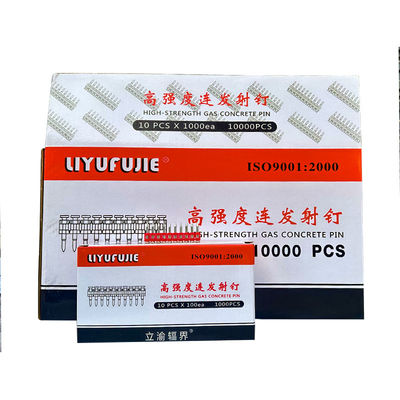 6.3mm Shake Diameter Gas Nail Gun Bevestigingsinstrument met Plastic Strip Gas Drive Pins