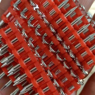 6.3 mm Platkop Gas Betonnagels Plastic band bevestigingsmiddelen voor bouwmaterialen