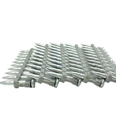 Glanzige Schank Plastic Strip Collated Beton Nagels voor Gas Nailer Klant Requirements