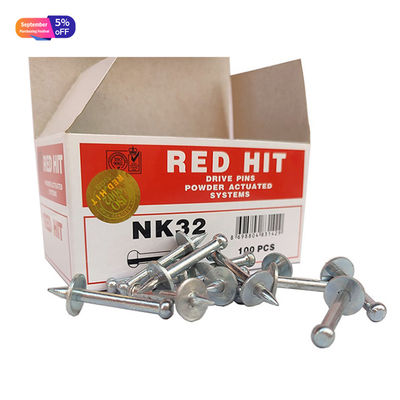 ISO Standard Steel Red Hit NK32 Drive Pin met metalen wasmachine schietnagels