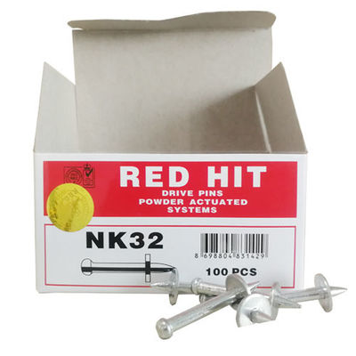 ISO Standard Steel Red Hit NK32 Drive Pin met metalen wasmachine schietnagels
