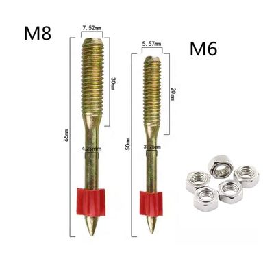 Gedrukt nagels High Speed Nagelpistool met zwarte Fluted Shank in zwart