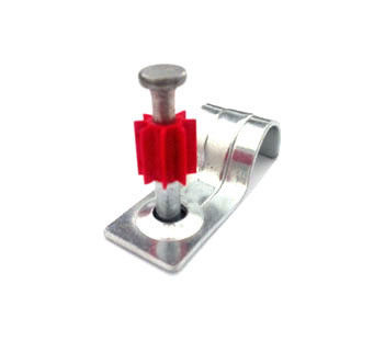 7.6 mm hoofddiameter pin clip nagel één gat geleiding riem voor veilige bevestiging aan beton
