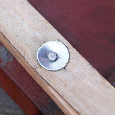 Glanzige schank Elektro gegalvaniseerd PDW-type Betonnagel met 25 mm metalen wasmachine