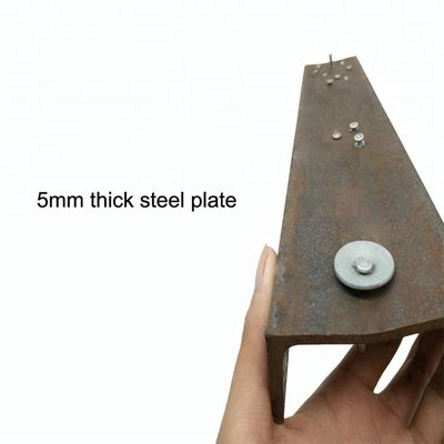 Glanzige schank Elektro gegalvaniseerd PDW-type Betonnagel met 25 mm metalen wasmachine