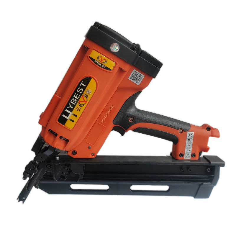 Grote capaciteit Oranje gas aangedreven framing nagelpistool voor de bouw en decoratie