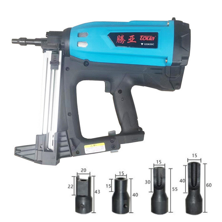 Krachtige pneumatische multifunctionele draadloze batterij Beton Nailer voor GSN50C 1 1/2IN