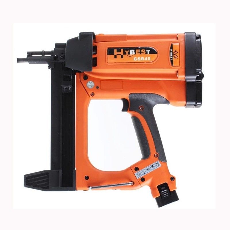 Gas aangedreven nagelpistool GSR40 met een sterke capaciteit en een oplaadbare 7,2V/2Ah batterij
