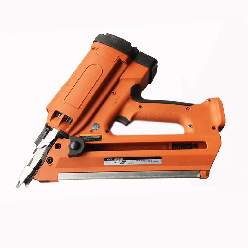 Hoekige draadloze Li-ion Finish Nailer met 1200 spijkers Brandstofstaaf Leeftijd