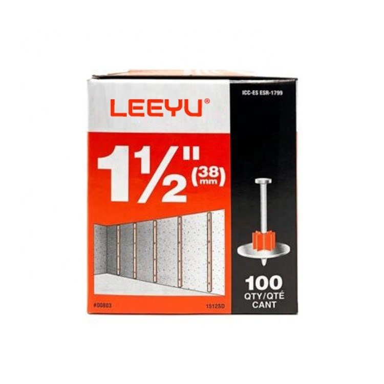 Gegalvaniseerde 1-1 / 2 inch. / 38mm aandrijflijn met wasmachine 100-Pack punt snijpunt scherp punt