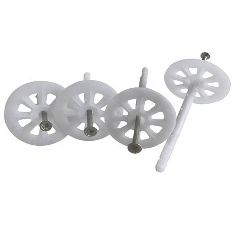 3.7 mm Sjangediameter Platkop Stalen isolatie spijkers voor isolatie muur installatie