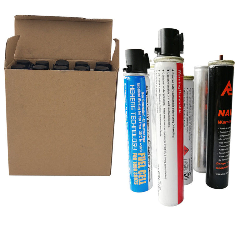 Nominale capaciteit 40 g/80 ml Gasbrandstofcel voor het inlijsten van spijkerpistolen Lengte/diameter 31,5/165 mm