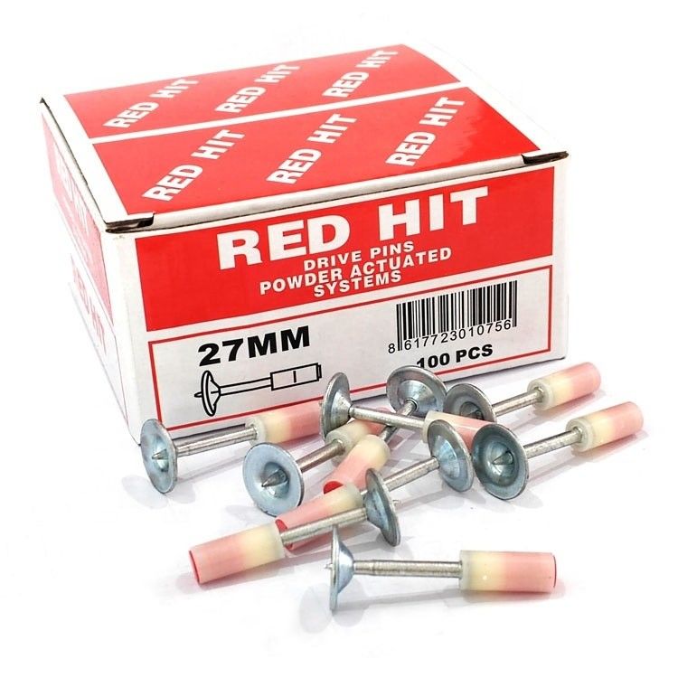 Smooth Shank 27mm Mini Nails 100pcs voor Fast Beton Wand Bevestiging Kabel Duct Fixing