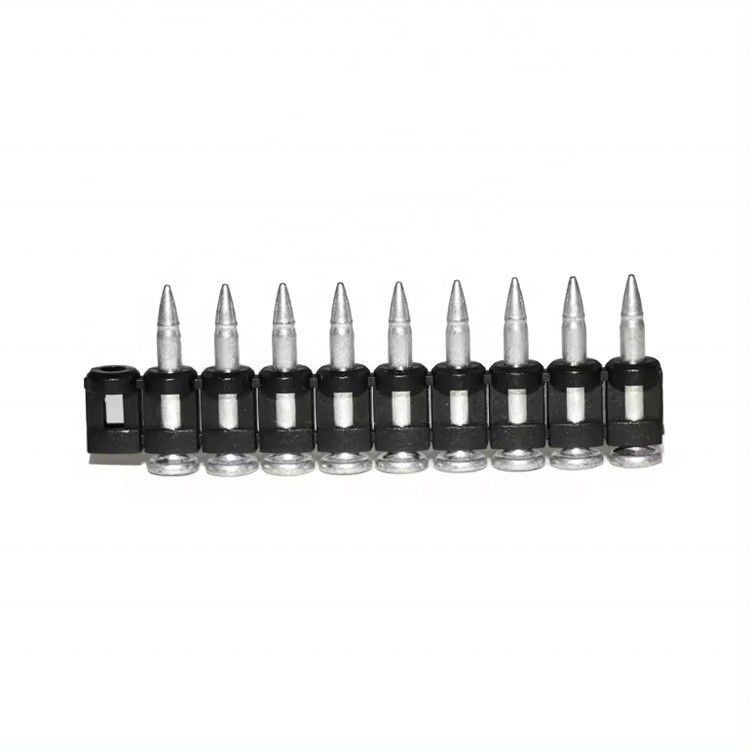 Gas aangedreven nagelpistool Plastic Collated 3.0 * 22mm Beton nagels met aangepaste kleur