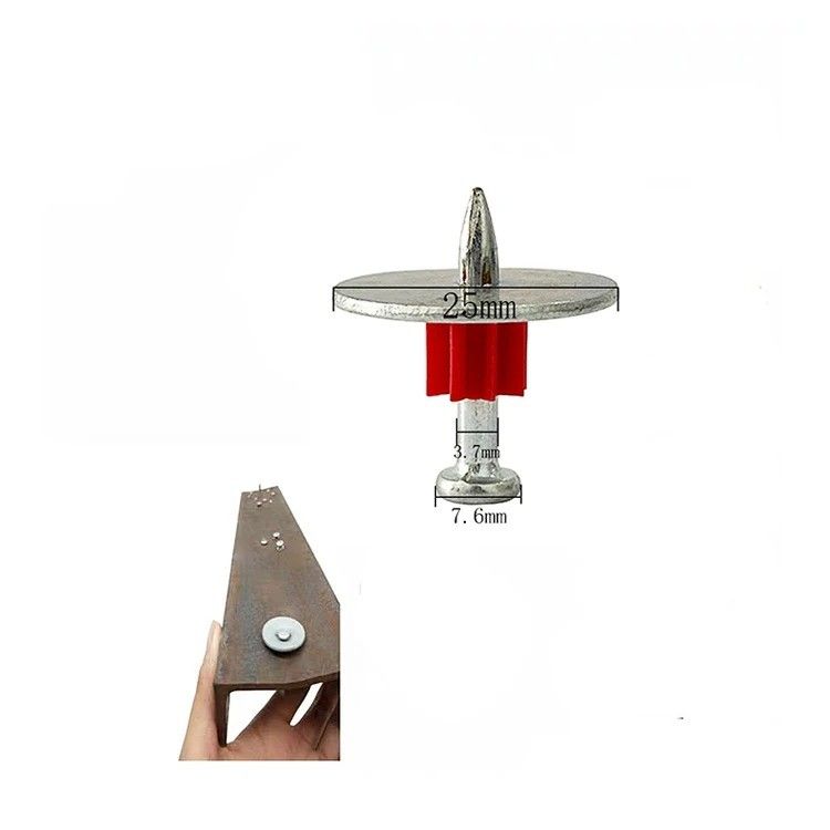 Flat Head PDW Pins voor 301/301T Shooting Nail Gun 25mm Steel Nails Washer Inclusief