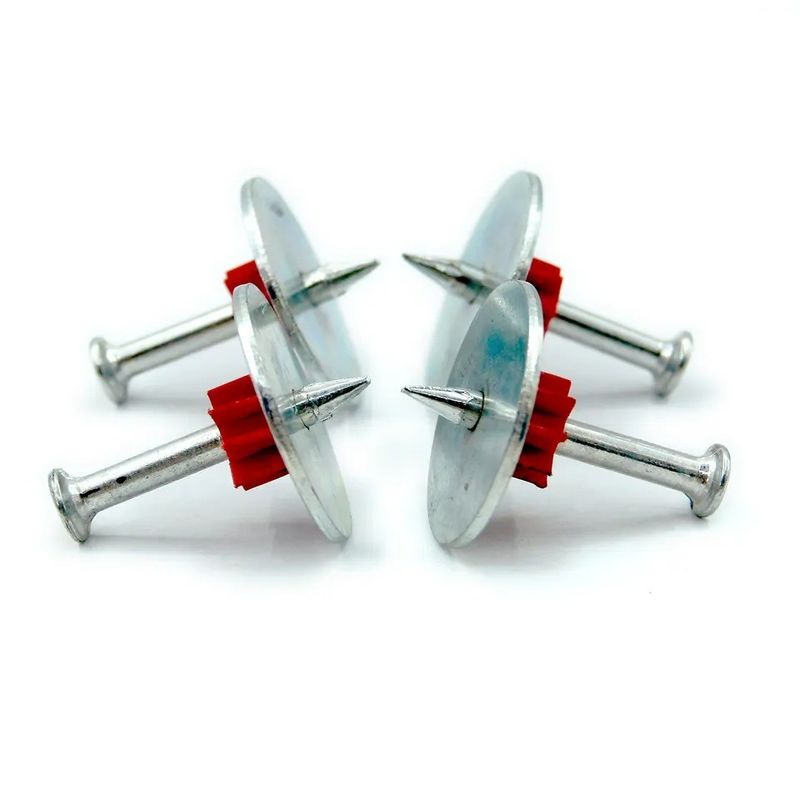 7.6mm Hoofddiameter 25mm Stalen wasmachine High Speed Stalen spijkers voor PDW Betonpinnen