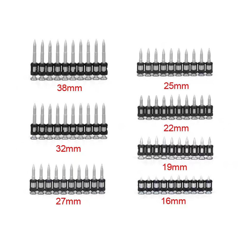 3.0 mm Sjangdiameter Hooghardheid Betonnagels voor staal aandrijving Pins Hardware bevestigingsmiddelen