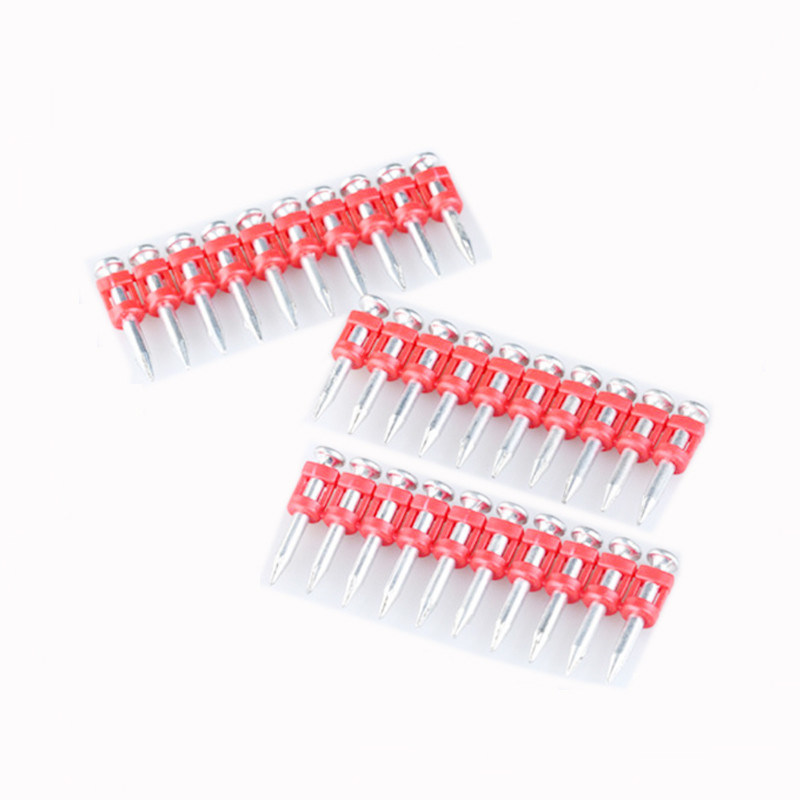 6.3mm Hoofddiaameter gegalvaniseerd-glinsterend Beton Nagels Strip Gas Nagel voor de bouw